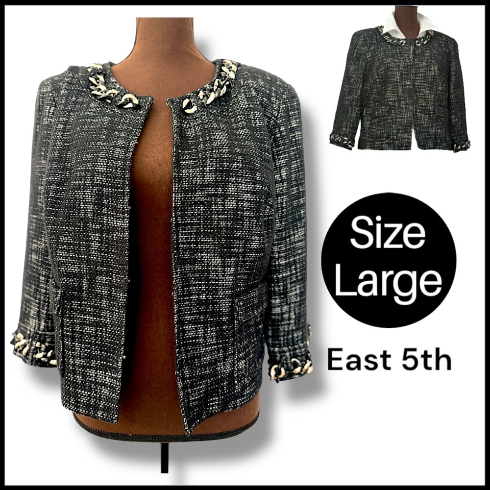 Women’s Blazer, Black Jacket, Business Attire, Brunch, Church, Crop Jacket, Fall